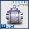 T Port Duplex Steel Alloy 20 Three Way Ball Valve