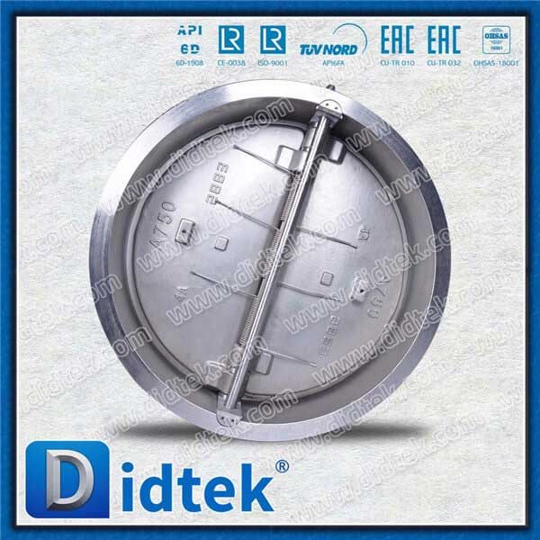 Duplex Steel 4A Series B Flange Dual Plate Wefer Valve
