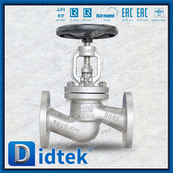 Din Globe Valve-DN50 1.4408 Hand Wheel Hlange