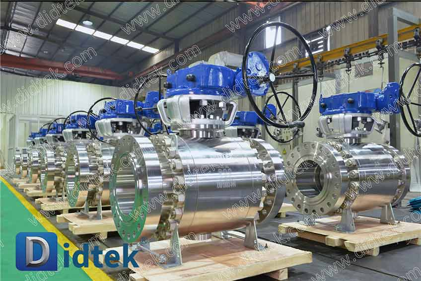 DIDTEK DUPLEX Steel F51 ارتفاع درجة حرارة التآكل الصمام كرة trunnion