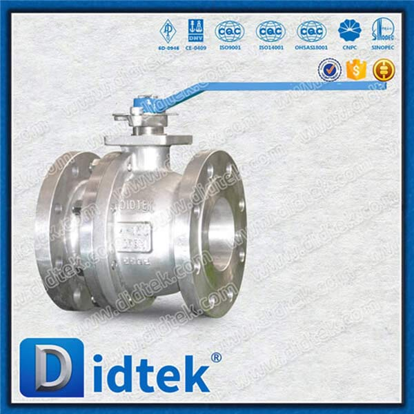 مقعد PTFE بتصميم كامل التجويف وصمام كروي مانع للتسرب
