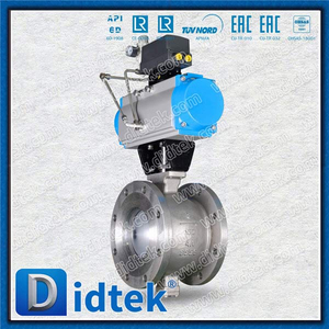 Pneumatic Duplex Alloy 4A Segment V Port Ball Valve