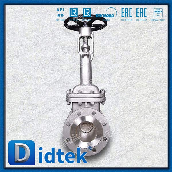 API600 -52 ℃ صمام البوابة المبردة مع مواد المادة A351 -CF8M رقم 10