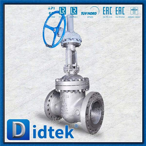 الفولاذ المقاوم للصدأ CF8C 12 '600lb Bevel Gear RF Gate Valve