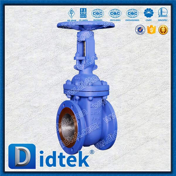 DIN GATE VALVE-DN125 ، GS-C25 ، عجلة اليد ، شفة