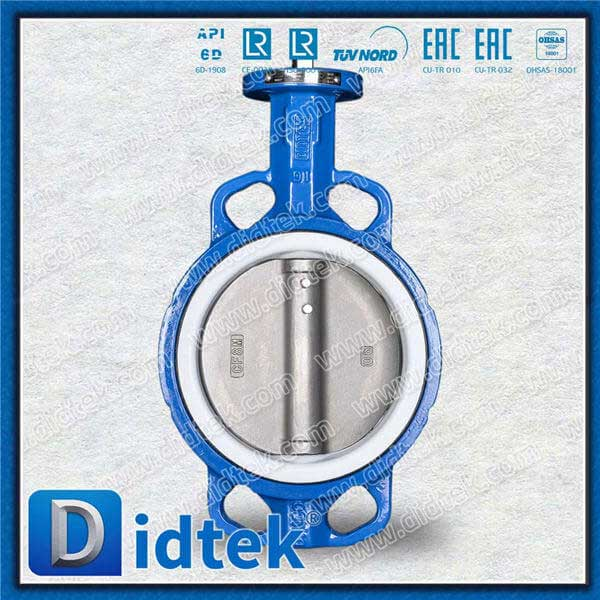 PTFE Sealing Ductile Iron GGG40 صمام فراشة متحدة المركز