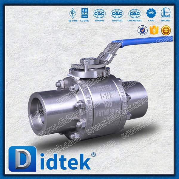 ASTM B381 F2 Titanium Supper Seder Sloy Froged Ball Valve