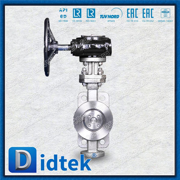 إزاحة ثلاثية رقاقة الفراشة Valvedn80 CF8M العتاد