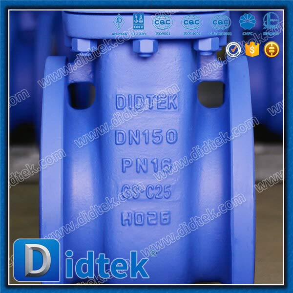 DIN GATE VALVE-DN125 ، GS-C25 ، عجلة اليد ، شفة