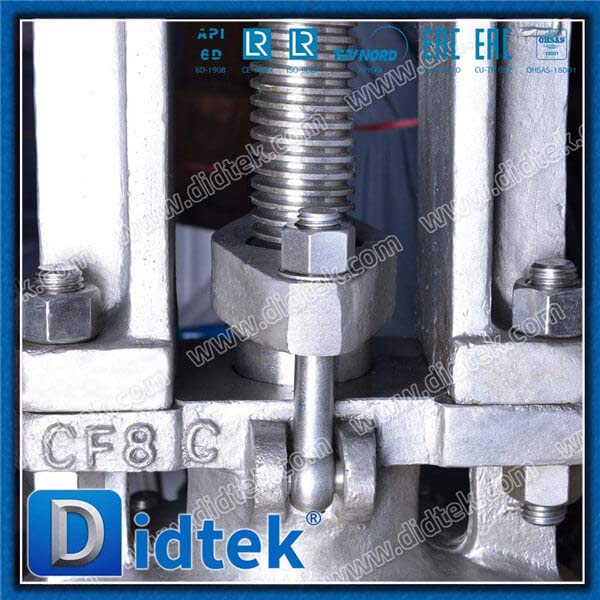 الفولاذ المقاوم للصدأ CF8C 12 '600lb Bevel Gear RF Gate Valve