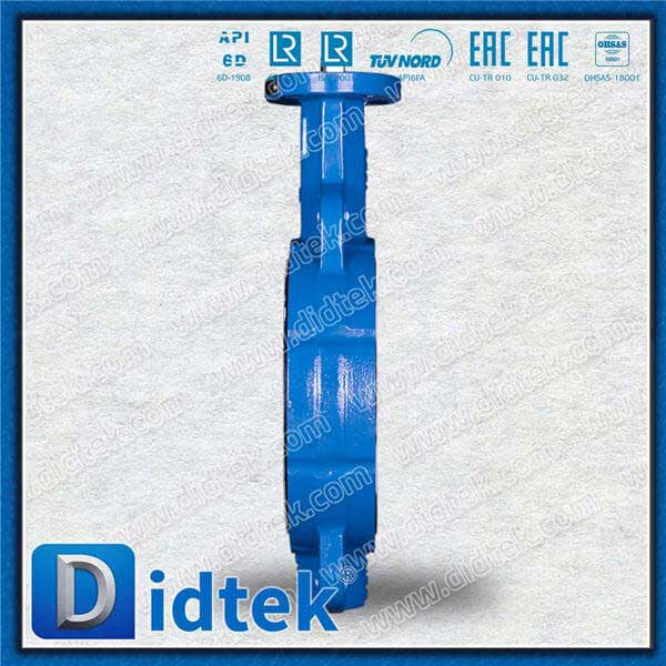 PTFE Sealing Ductile Iron GGG40 صمام فراشة متحدة المركز