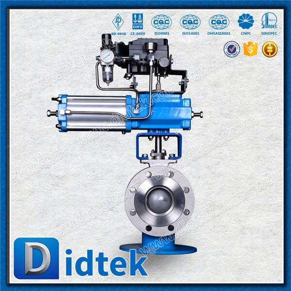 Pneumatic Fast Open Close Semi Ni55 Seat Ni60 Ball V-Ball Valve