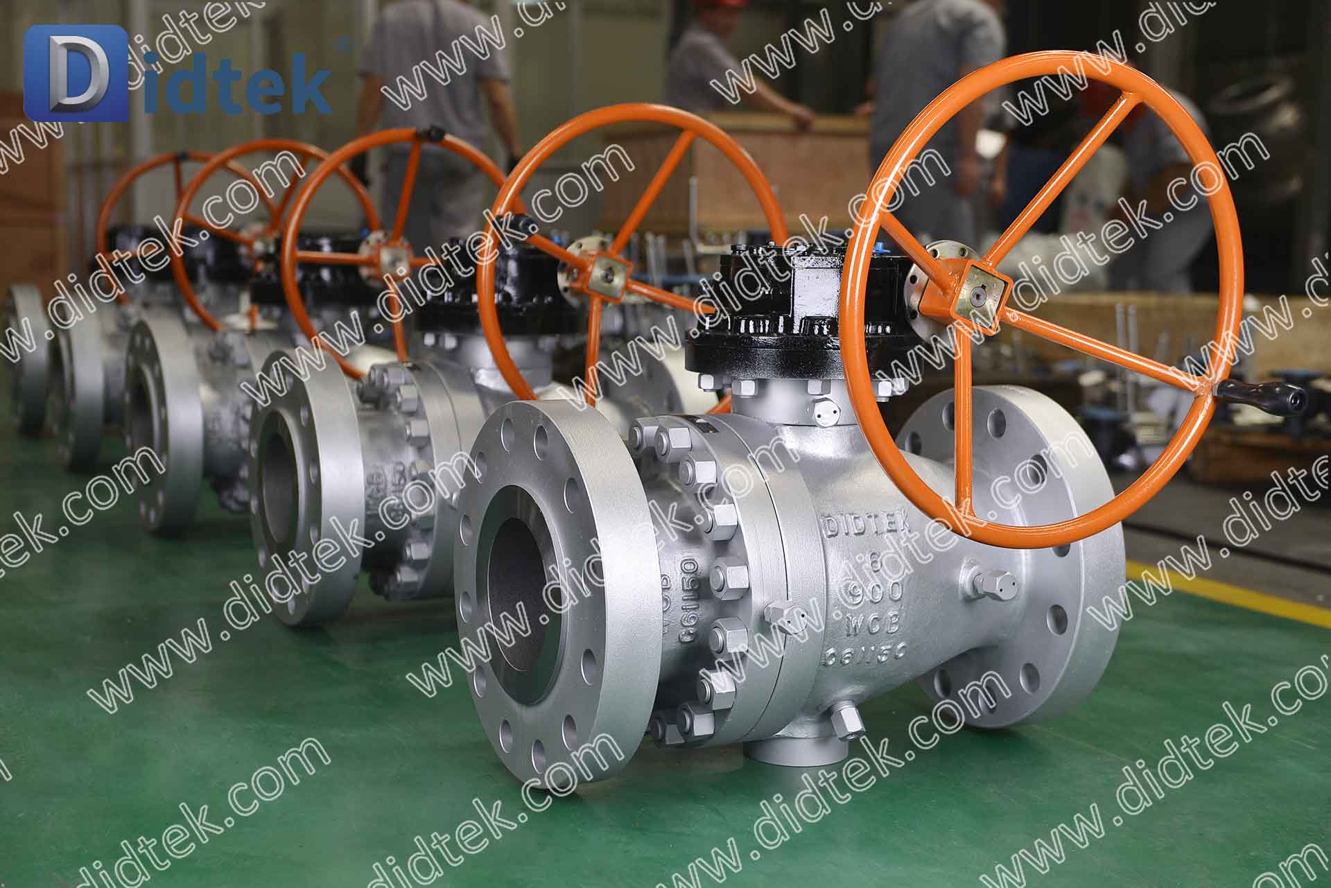 A-9 DIDTEKCTBV- درجة حرارة عالية 6 بوصة DBB 600LB + K11 صمام كروي معدني Ni60 من النيكل