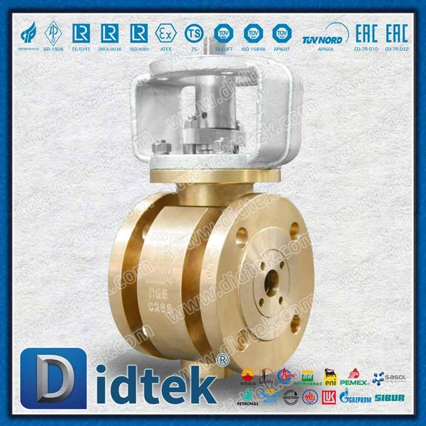 DN50 PN16 الشركات المصنعة للصمام الكروي ذو الجذع العاري البرونزي