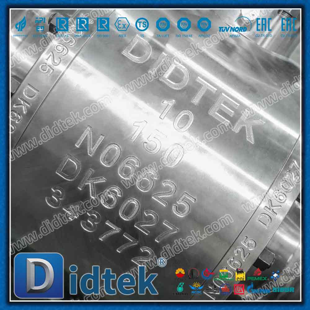 Inconel Alloy625 شفة الختم Elgiloy صمام كروي مرتكز الدوران
