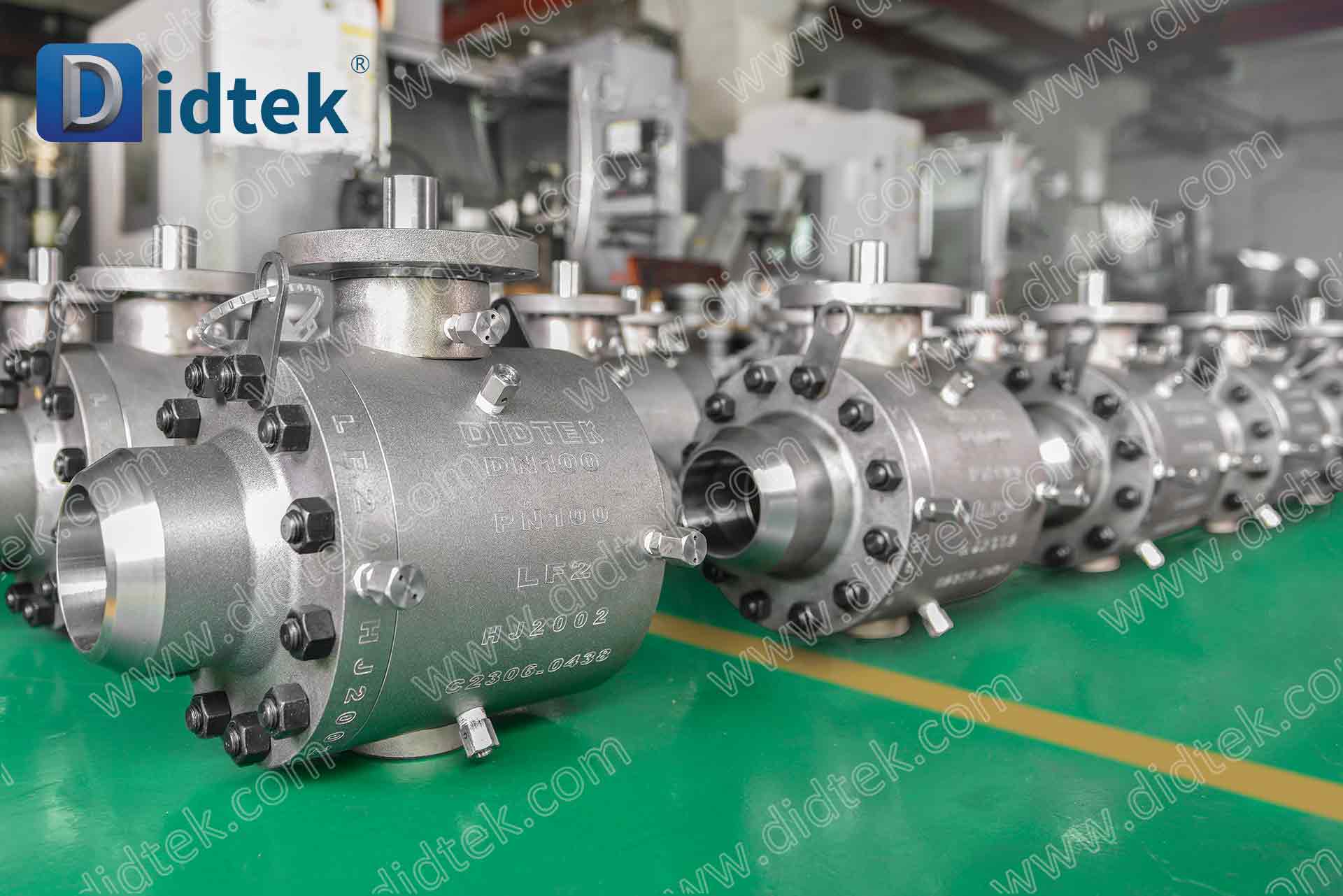 صمام الكرة مرتكز الدوران ذو مقاومة درجات الحرارة المنخفضة من Didtek LF2