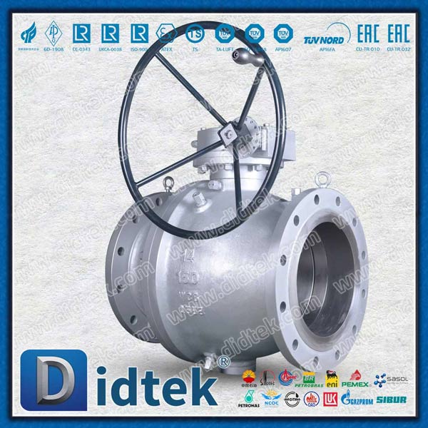 14 بوصة API الصلب المعدني إلى صمام كرة trunnion المعدني 