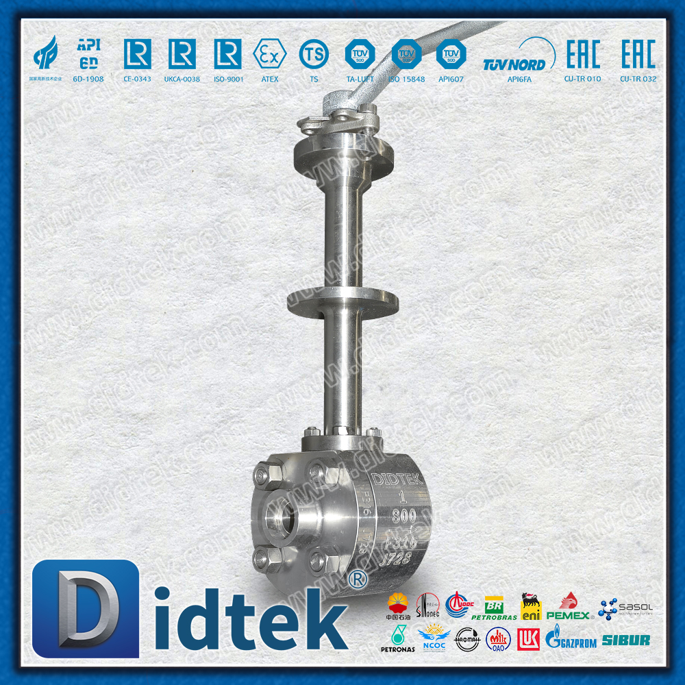 مقعد PCTFE المبرد F316 صمام الكرة الملحومة المقبس
