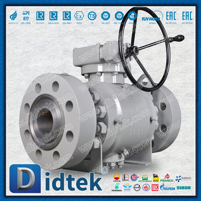 Didtek Flange 6 بوصة 2500LB صمامات كروية DBB مزورة