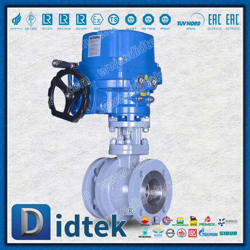 محرك كهربائي مقاوم للانفجار ATEX 200 ℃ نظرة خاطفة صمام كروي كهربائي بمقعد