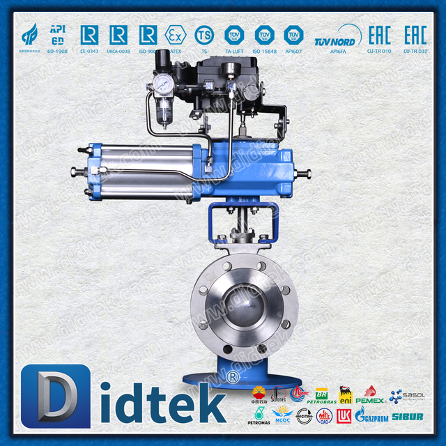 هوائي سريع الفتح وإغلاق نصف مقعد Ni55 Ni60 Ball V-Ball Valve
