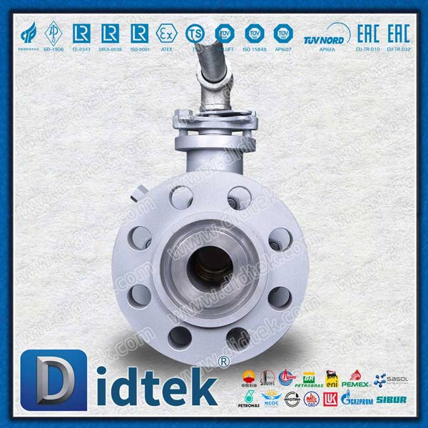 2 بوصة مضادة للتدفق الثابت Tek Peek Seat Seat Trunnion Ball Valve موردي