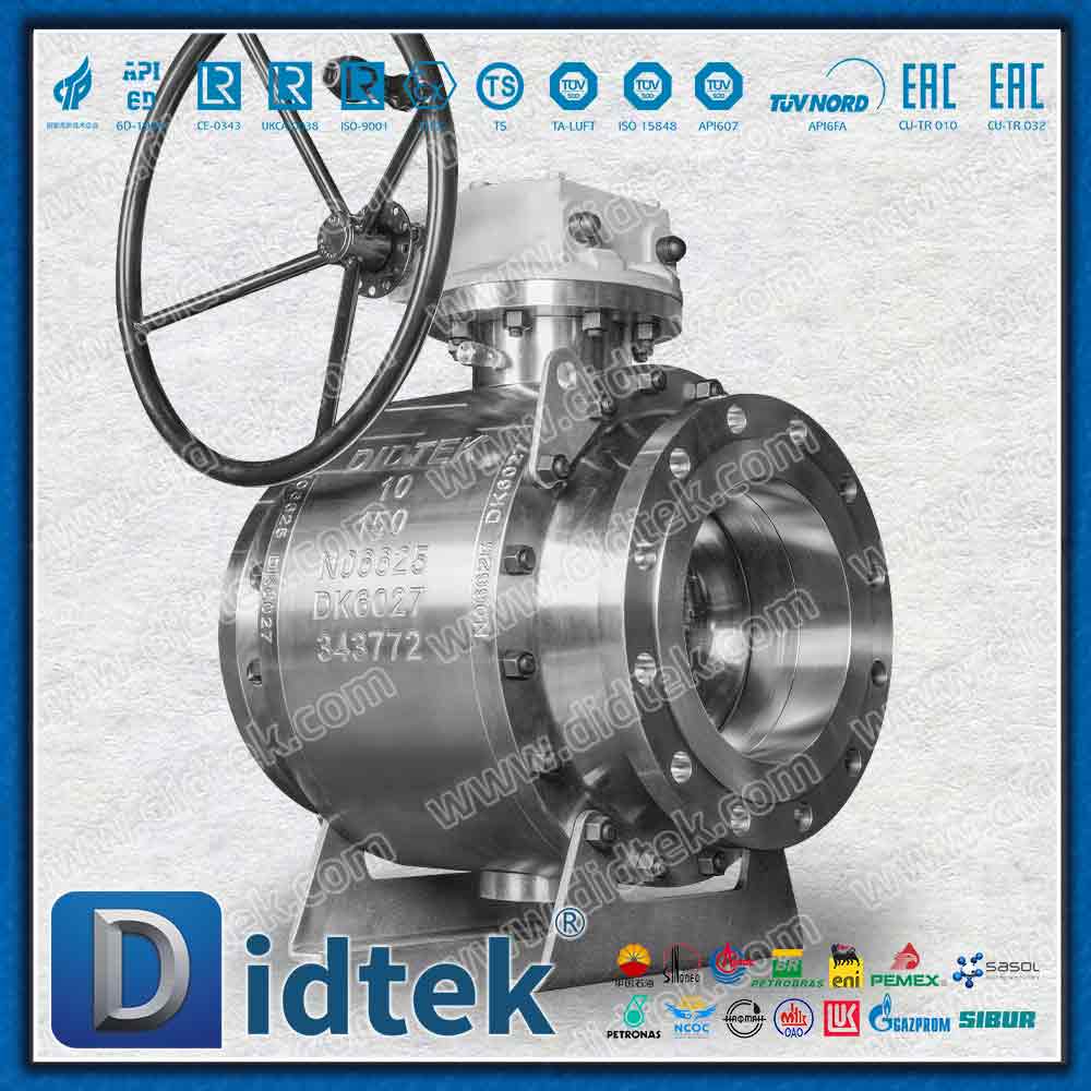 Inconel Alloy625 شفة الختم Elgiloy صمام كروي مرتكز الدوران
