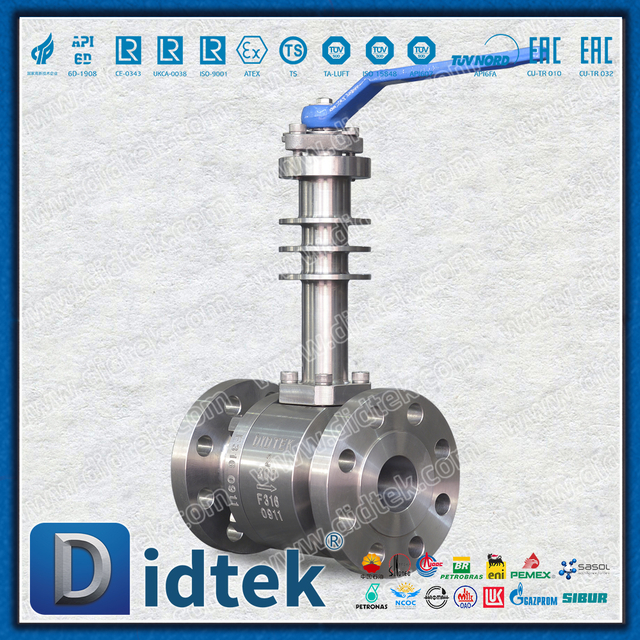F316 545 ℃ ارتفاع درجة حرارة زعانف التبريد المعدنية إلى صمام الكرة العائمة المعدنية