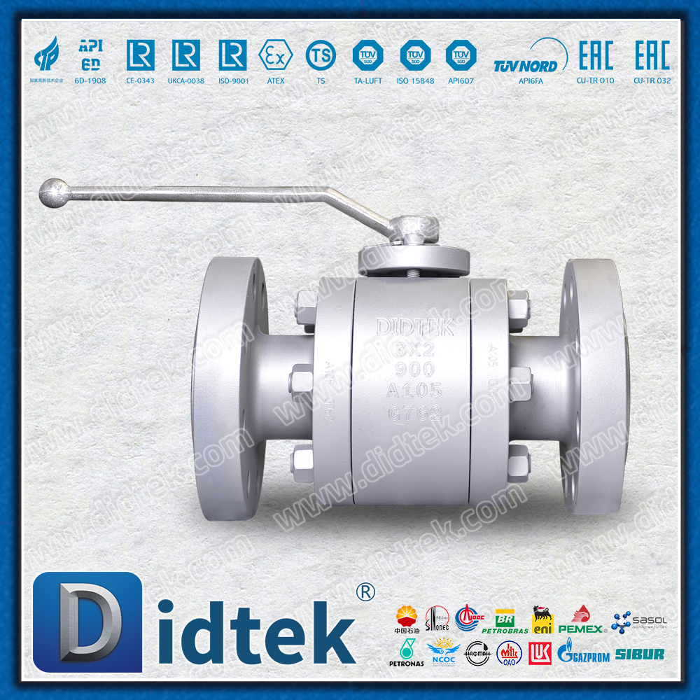 A105 الكربون الصلب 3''X2'' يقلل من التجويف صمام الكرة العائمة مزورة