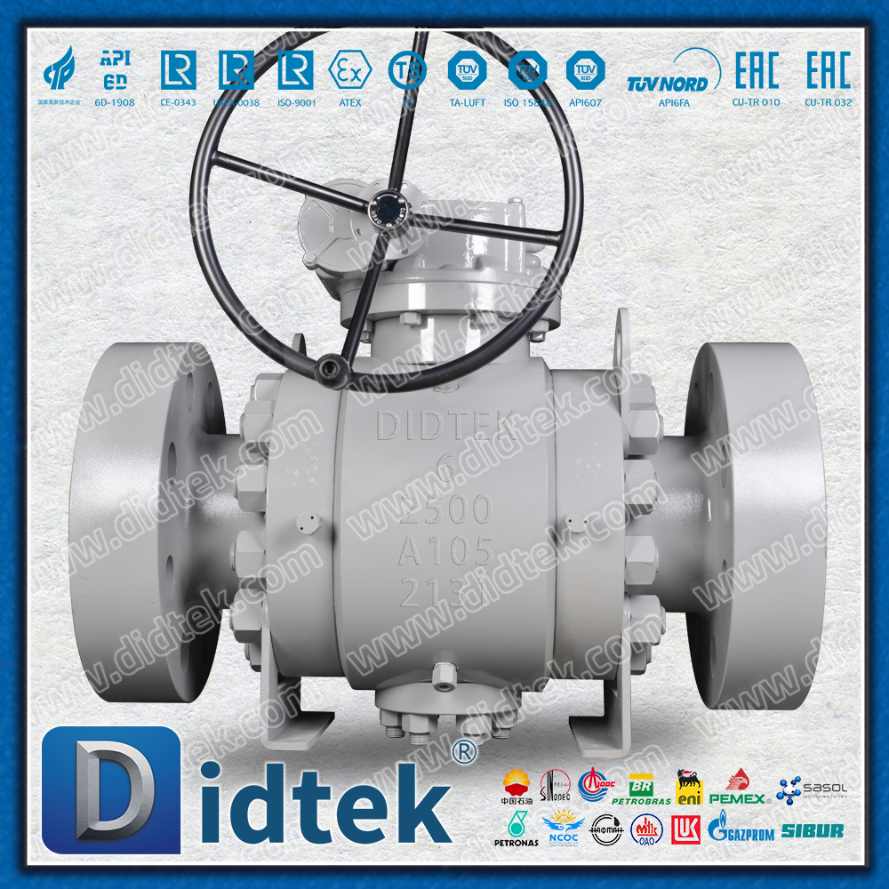 Didtek Flange 6 بوصة 2500LB صمامات كروية DBB مزورة