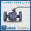 A105 1500LB ارتفاع ضغط الفوسفات حماية التآكل المعادن يجلس صمام الكرة العائمة 