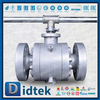 2 بوصة مضادة للتدفق الثابت Tek Peek Seat Seat Trunnion Ball Valve موردي