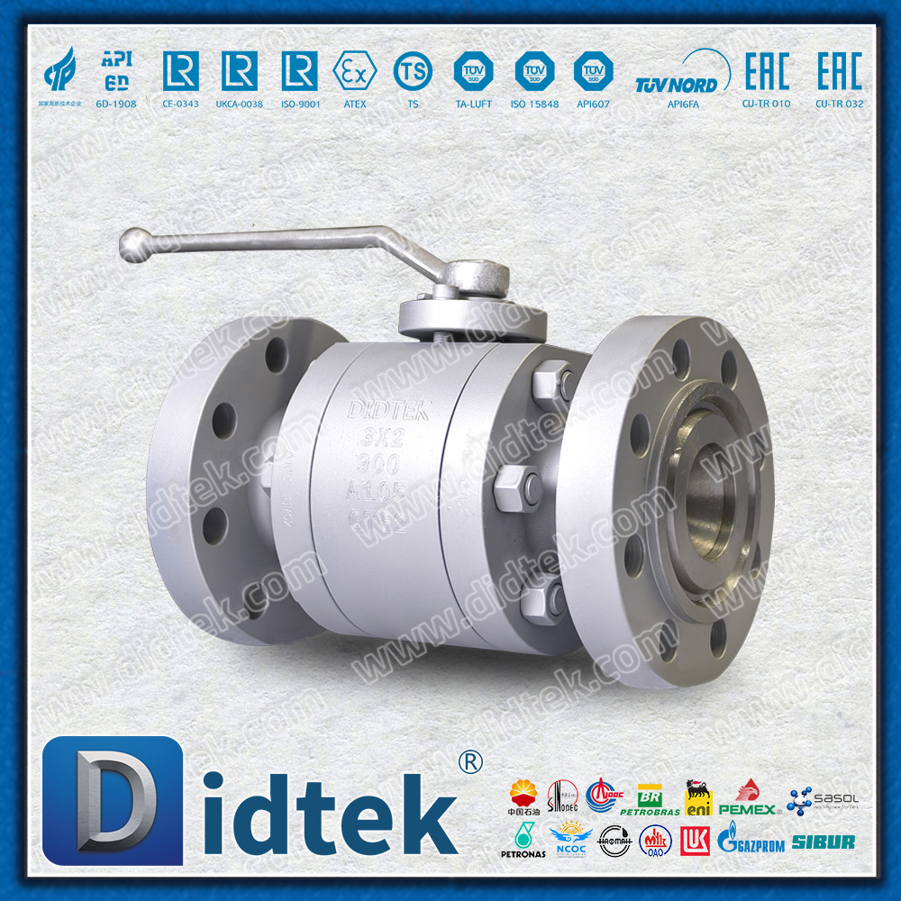 A105 الكربون الصلب 3''X2'' يقلل من التجويف صمام الكرة العائمة مزورة