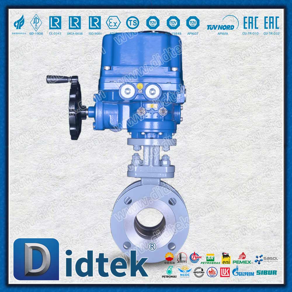 محرك كهربائي مقاوم للانفجار ATEX 200 ℃ نظرة خاطفة صمام كروي كهربائي بمقعد