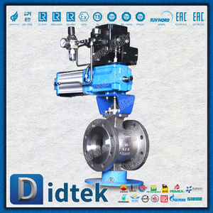 هوائي سريع الفتح وإغلاق نصف مقعد Ni55 Ni60 Ball V-Ball Valve