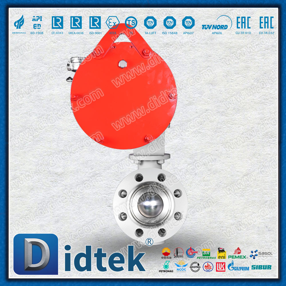Didtek 4130 Flange FC مشغل هوائي واحد API6A صمام كروي فولاذي مزورة