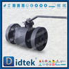 A105 1500LB ارتفاع ضغط الفوسفات حماية التآكل المعادن يجلس صمام الكرة العائمة 