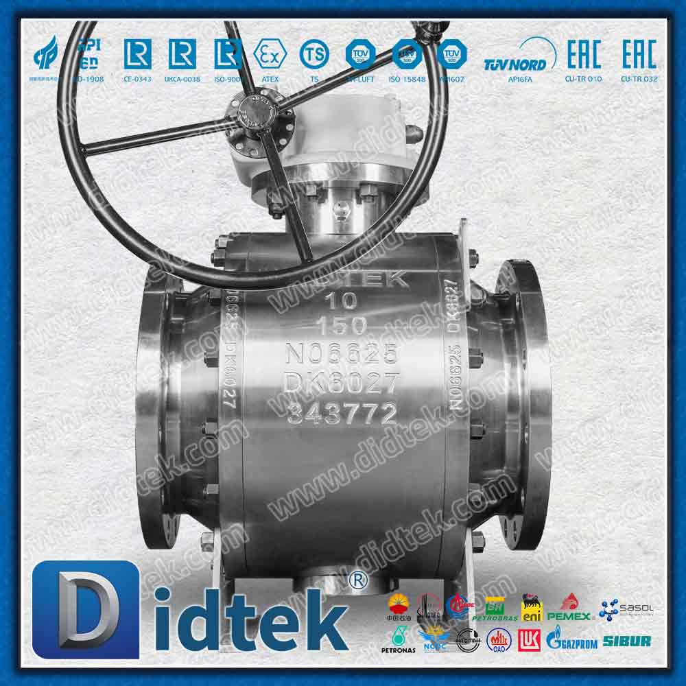 Inconel Alloy625 شفة الختم Elgiloy صمام كروي مرتكز الدوران