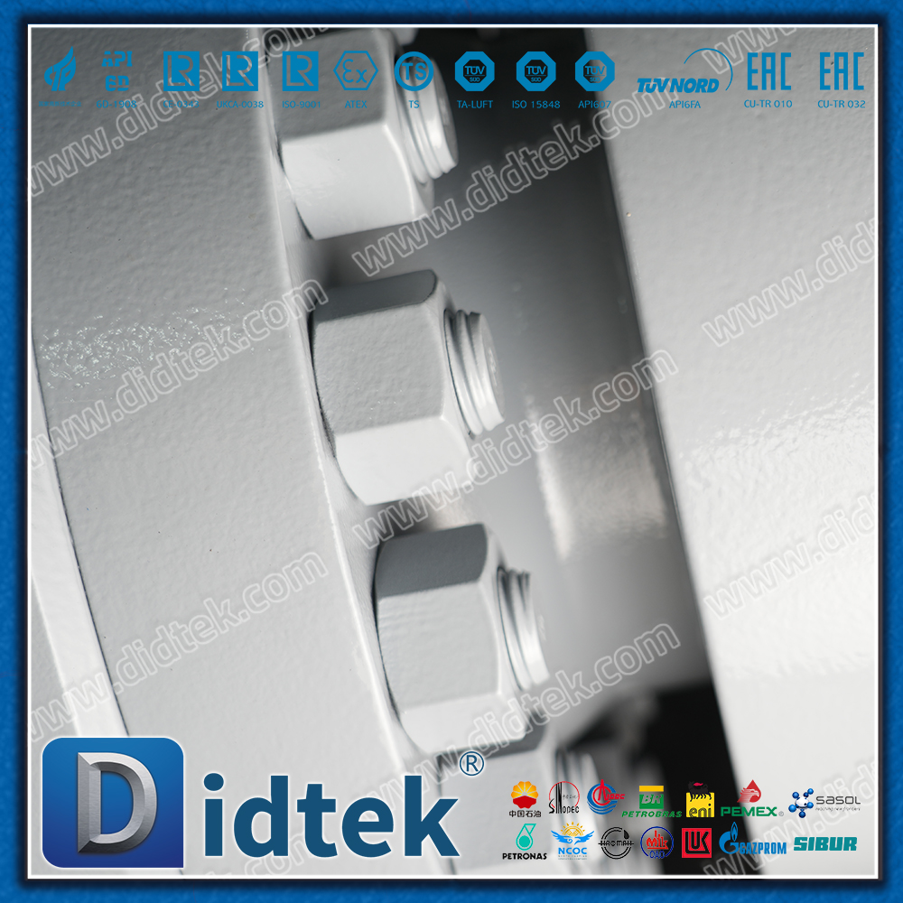 Didtek 4130 Flange FC مشغل هوائي واحد API6A صمام كروي فولاذي مزورة