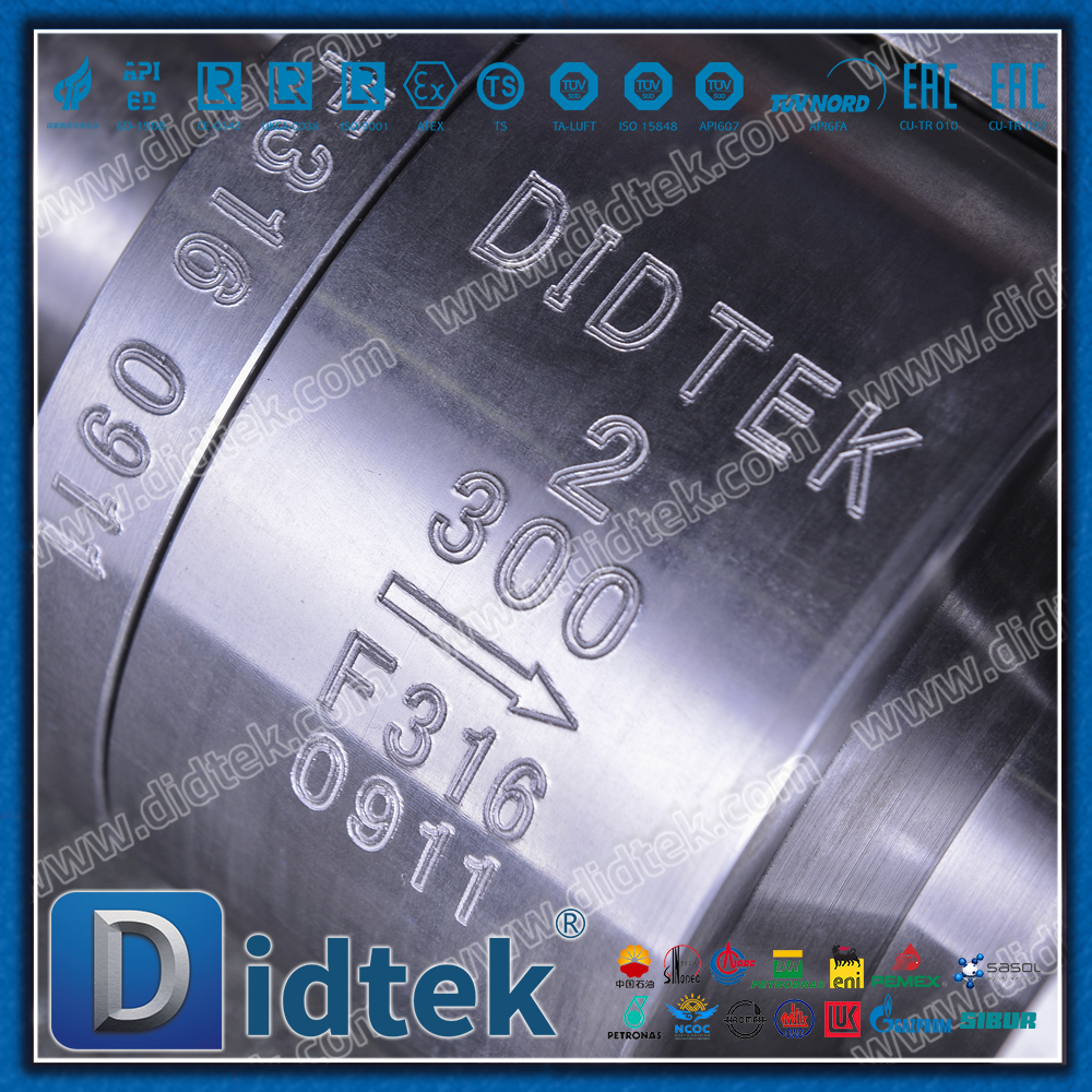 F316 545 ℃ ارتفاع درجة حرارة زعانف التبريد المعدنية إلى صمام الكرة العائمة المعدنية