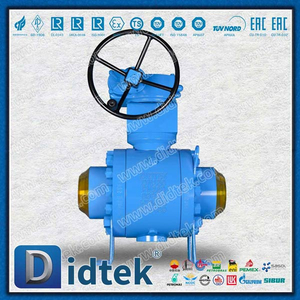 علبة التروس بعقب ملحومة DN150 3 قطعة صمام كروي معدني