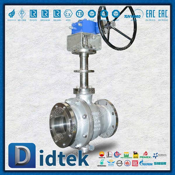 API 6D مرتكز الدوران الكرة صمام لتطبيقات خطوط الأنابيب