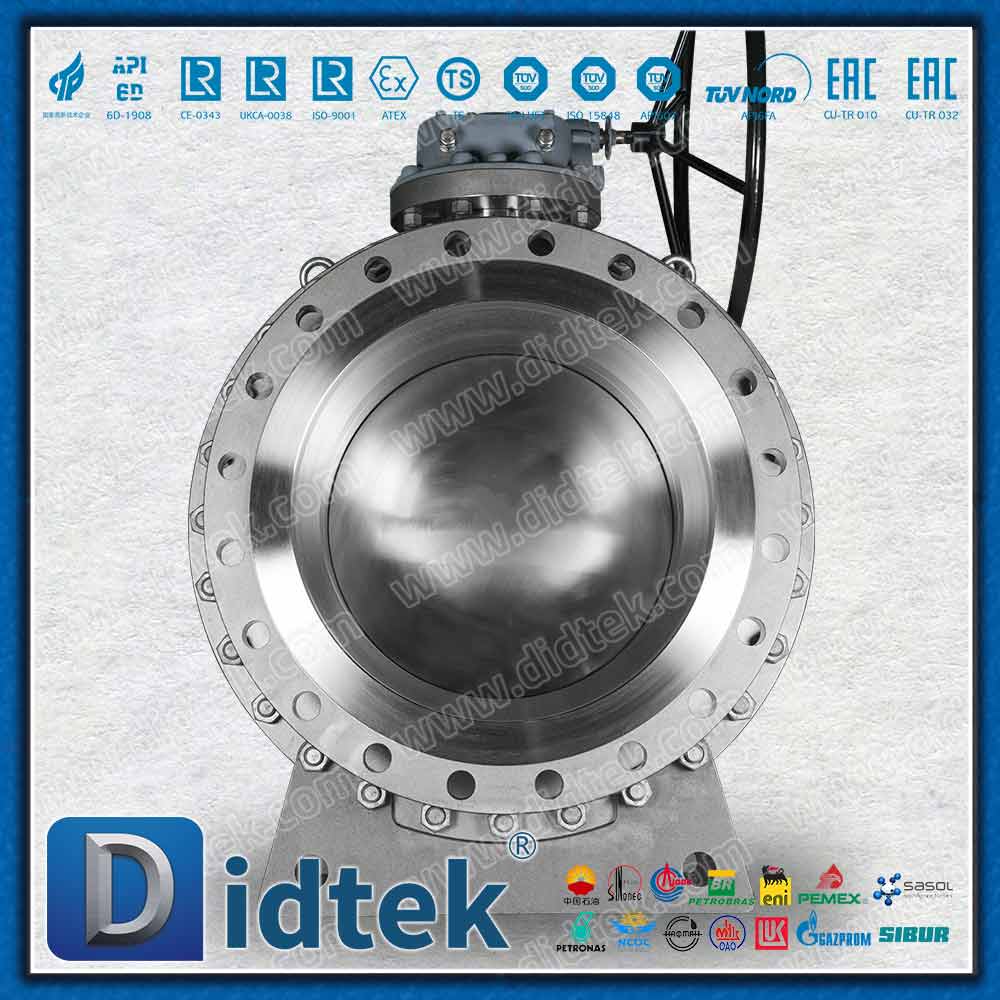 LF2 + Inconel 625 تراكب مع PTFE Elgiloy Lip Seal Trunion Ball Valve