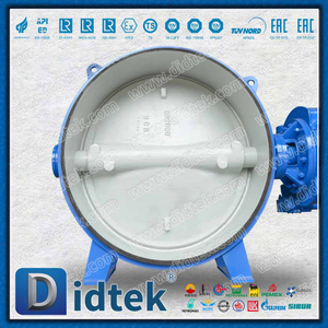 DN2000 صمام فراشة ذو إزاحة ثلاثية كبيرة الحجم DIN