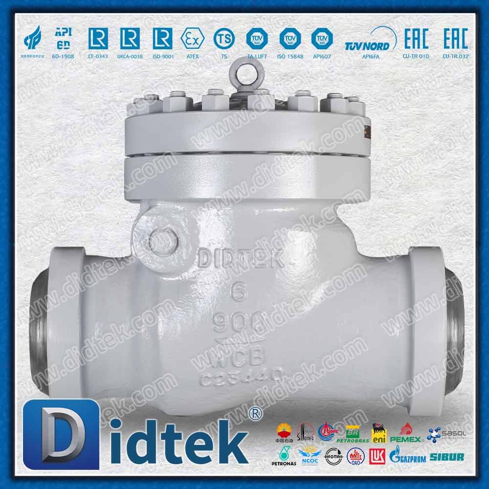 صمام فحص التأرجح API6D 900LB مع اتصال BW