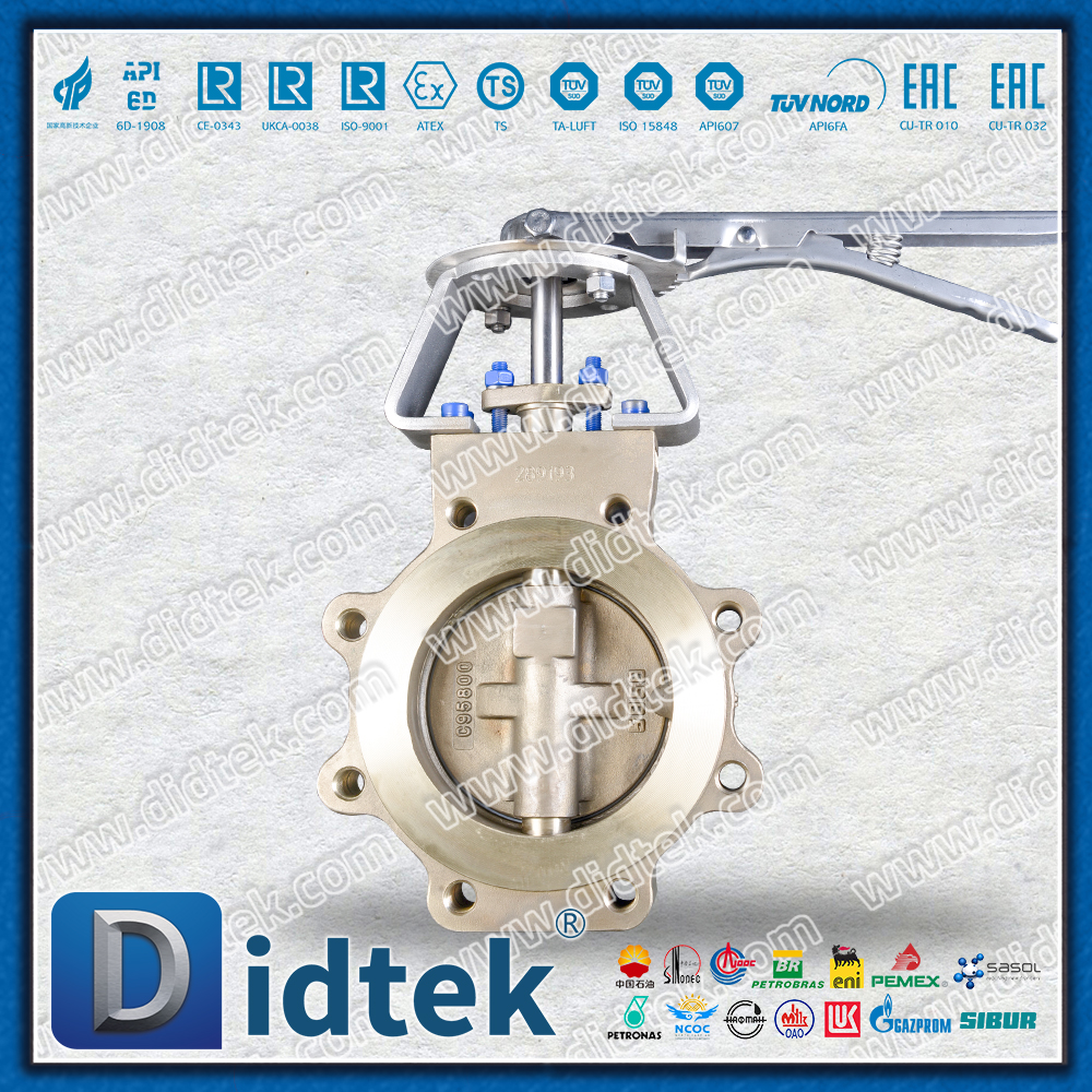 صمامات فراشة من الألومنيوم والبرونز عالية الأداء ASTM B 148 API609 Monel Trim