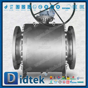 LF2 + Inconel 625 تراكب مع PTFE Elgiloy Lip Seal Trunion Ball Valve