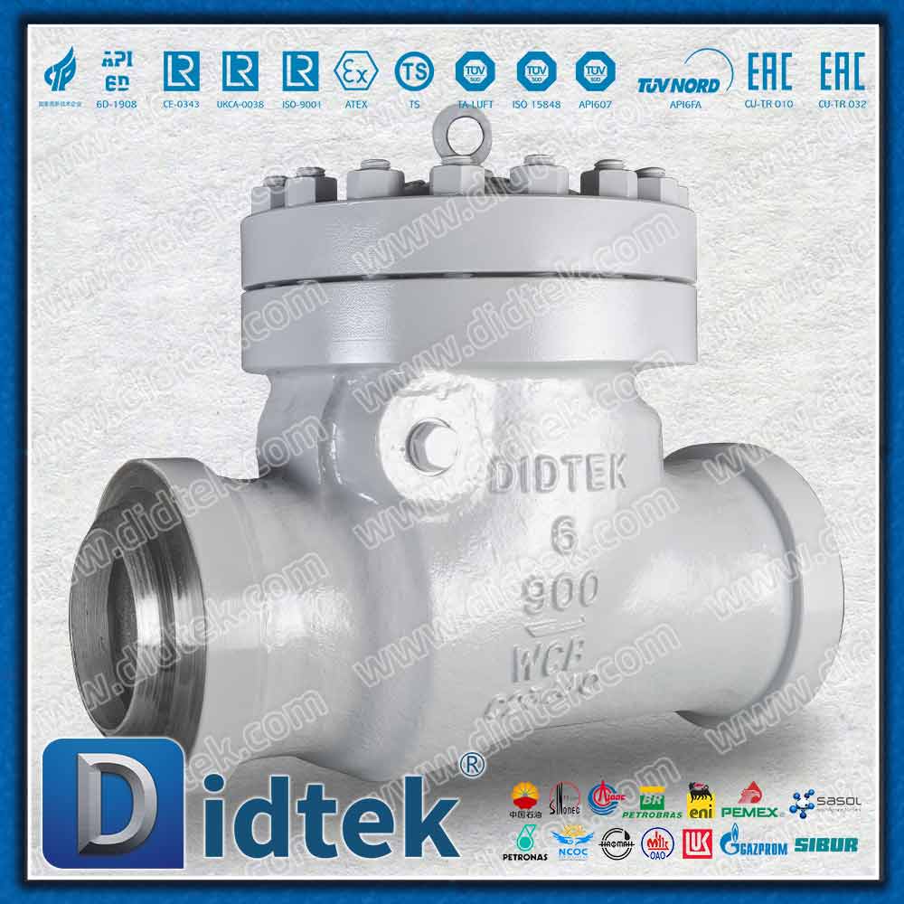 صمام فحص التأرجح API6D 900LB مع اتصال BW