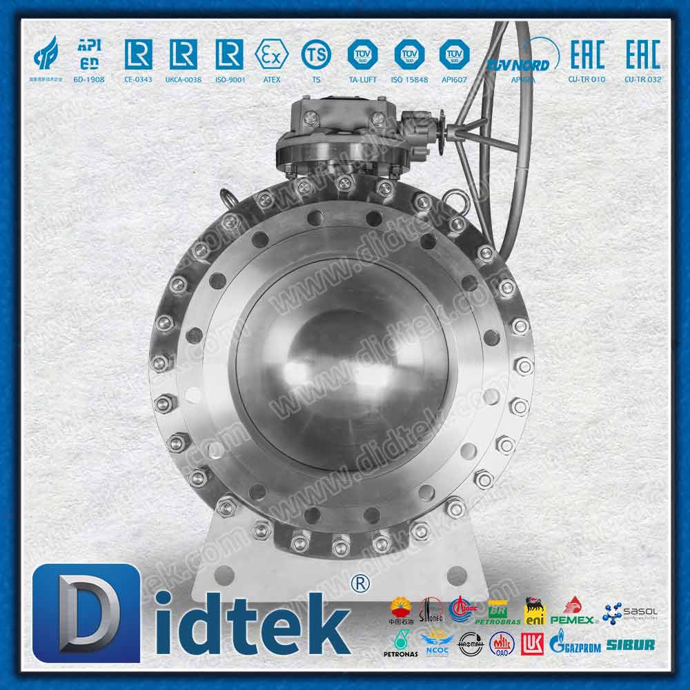 PTFE Elgiloy الهندسة البحرية FPSO F316 صمام الكرة مرتكز الدوران